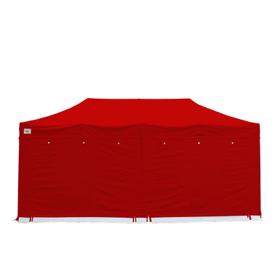 3m x 6m Gala Shade Pro Gazebo Red Sidewalls